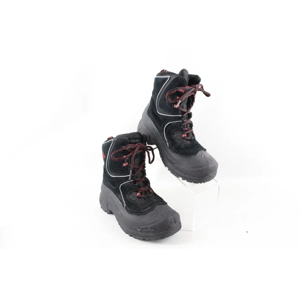 Columbia Kids Sz 3 Hiking/Snow Winter Boot‎ Bugaboot 100g Waterproof Black